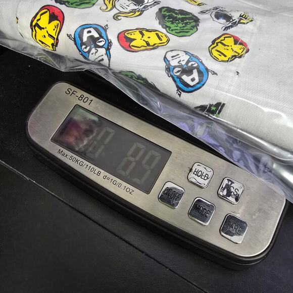 Marvel Graphic Print Shorts Juniors 13 White Stretch Denim Pockets Hulk Iron Man - Picture 12 of 12